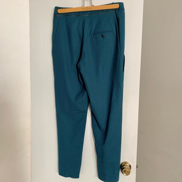 Vintage high rise teal pants/bermuda shorts size L. - Picture 3 of 8
